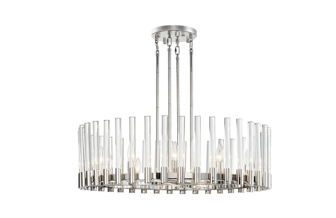 Zeev Julian CD10358-12-PN Chandelier Light - Polished Nickel