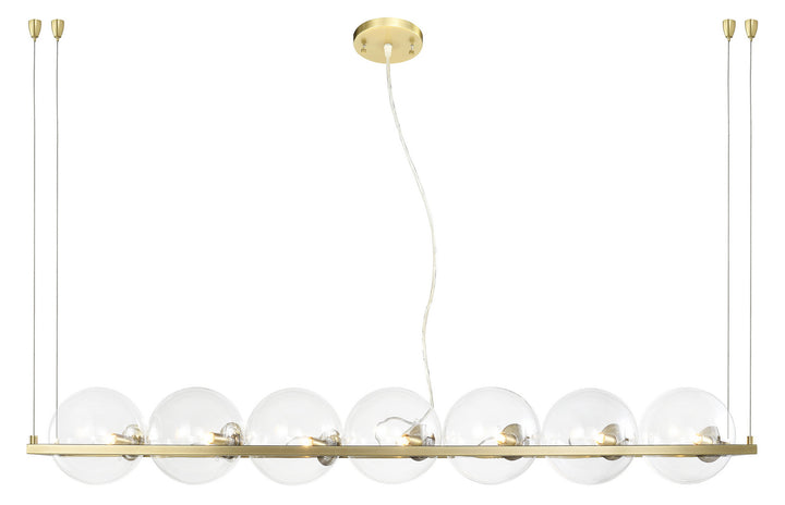 Zeev Ensemble CD10374-7-AGB Pendant Light - Aged Brass