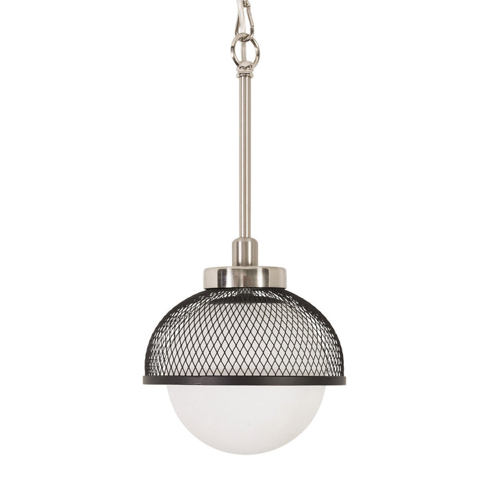 Varaluz Aris 347M01BNBL Pendant Light - Brushed Nickel/Black