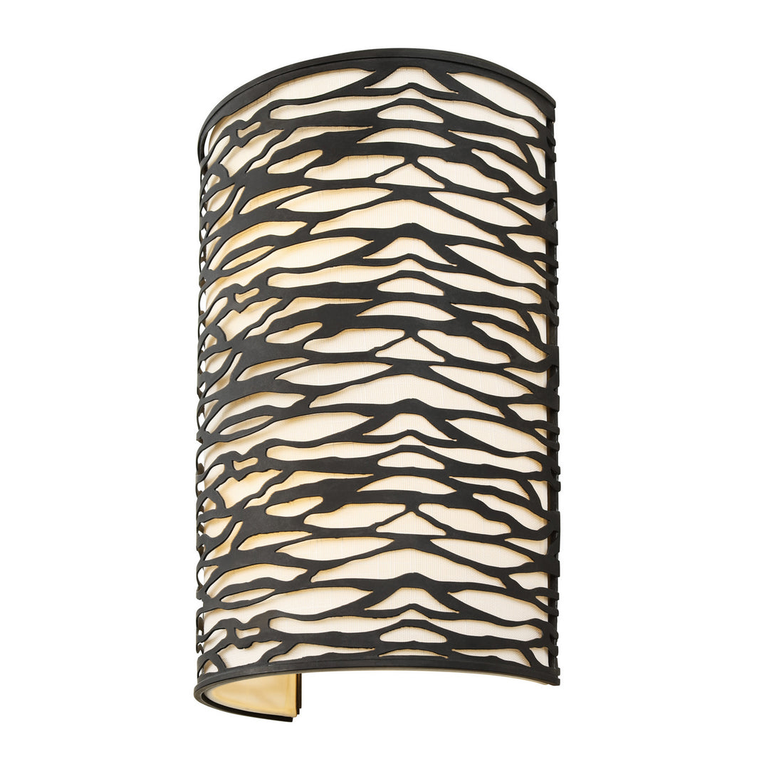 Varaluz Kato 348W02CB Wall Sconce Light - Carbon Black