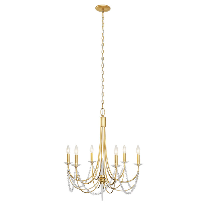 Varaluz Brentwood 350C06FG Chandelier Light - French Gold