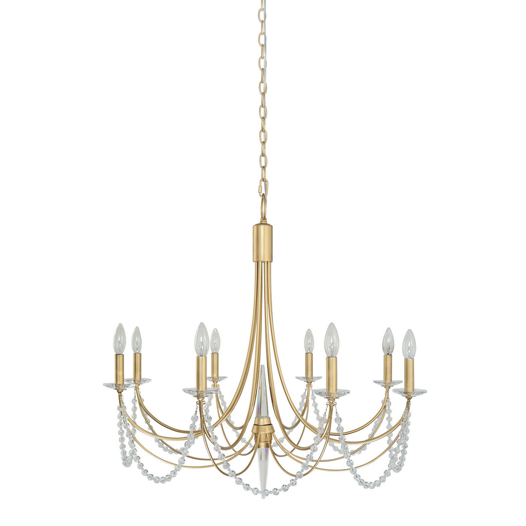 Varaluz Brentwood 350C08FG Chandelier Light - French Gold