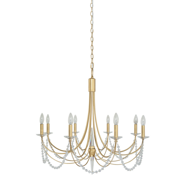 Varaluz Brentwood 350C08FG Chandelier Light - French Gold