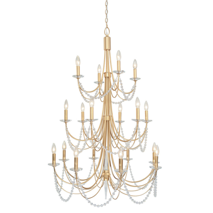 Varaluz Brentwood 350C18FG Chandelier Light - French Gold