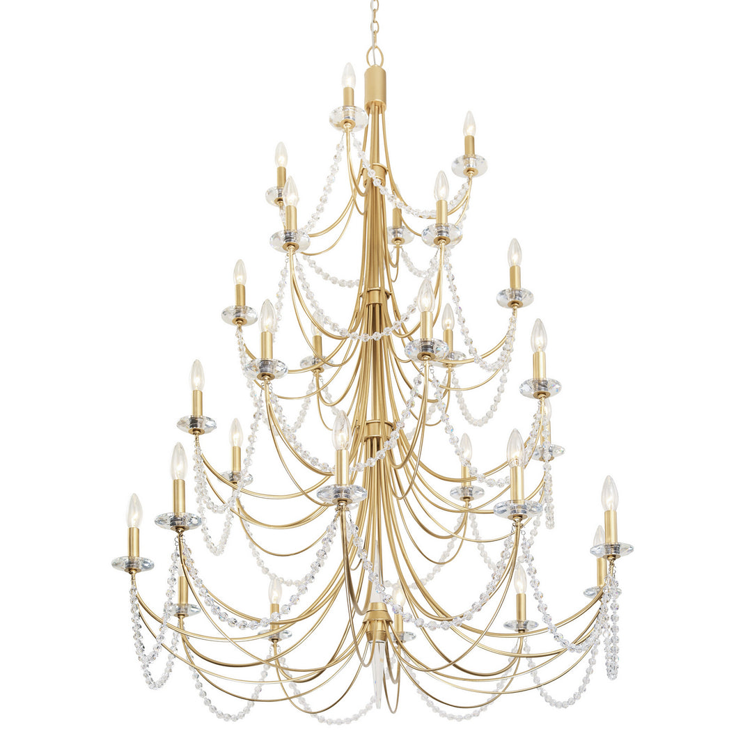 Varaluz Brentwood 350C28FG Chandelier Light - French Gold