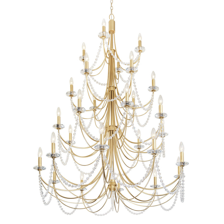 Varaluz Brentwood 350C28FG Chandelier Light - French Gold