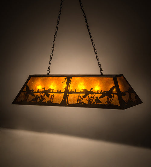Meyda Tiffany Ducks In Flight 112603 Pendant Light - Antique Copper