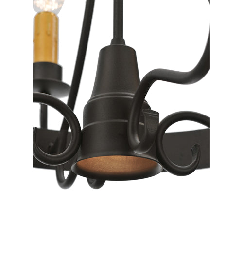 Meyda Tiffany Franciscan 112633 Chandelier Light - Wrought Iron