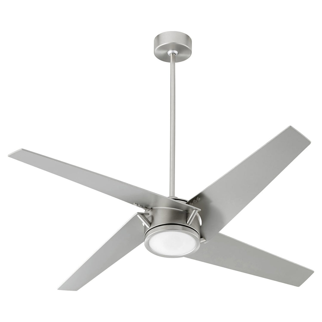 Quorum Axis 26544-65 Ceiling Fan - Satin Nickel, Silver