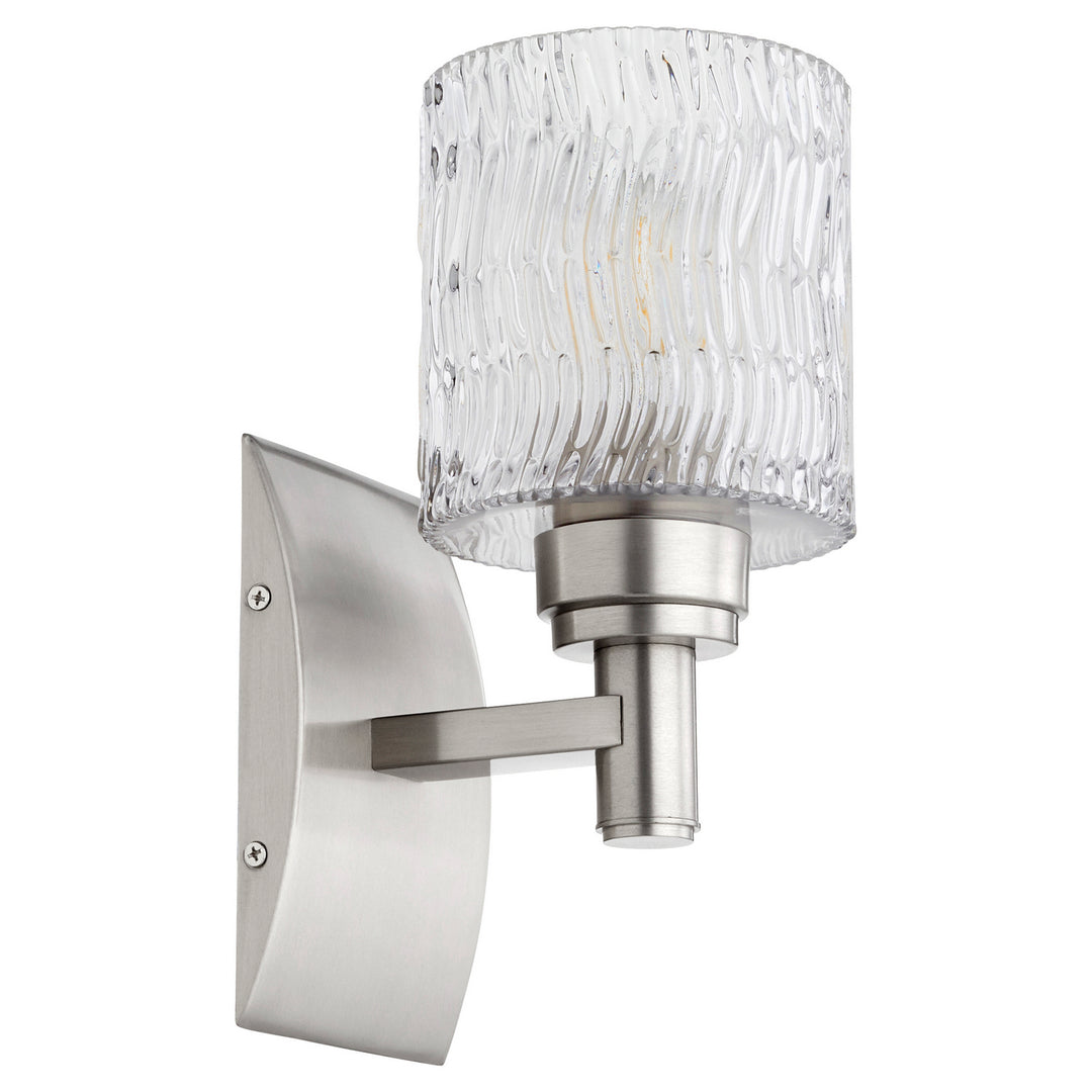 Quorum Stadium 5184-1-65 Wall Sconce Light - Satin Nickel
