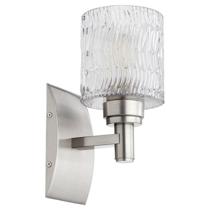 Quorum Stadium 5184-1-65 Wall Sconce Light - Satin Nickel