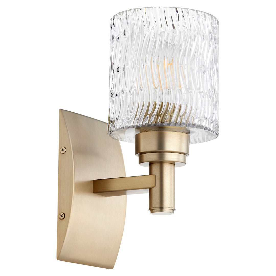 Quorum Stadium 5184-1-80 Wall Sconce Light - Aged Brass