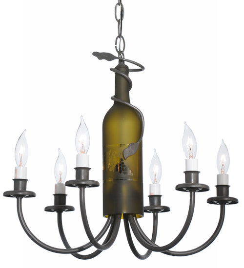 Meyda Tiffany Tuscan Vineyard 112640 Chandelier Light - Timeless Bronze