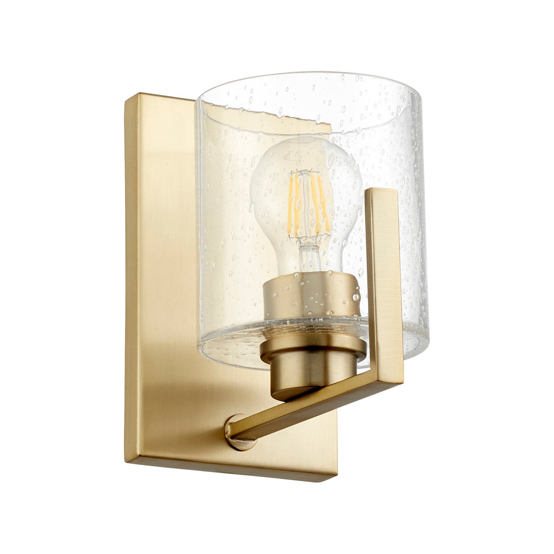 Quorum 5190 Series 5190-1-80 Wall Sconce Light - Aged Brass