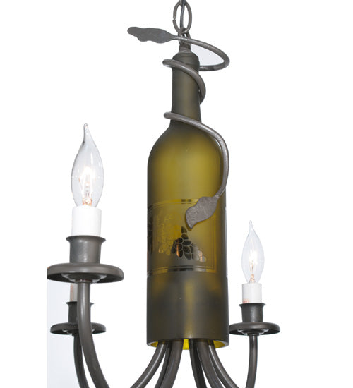 Meyda Tiffany Tuscan Vineyard 112640 Chandelier Light - Timeless Bronze