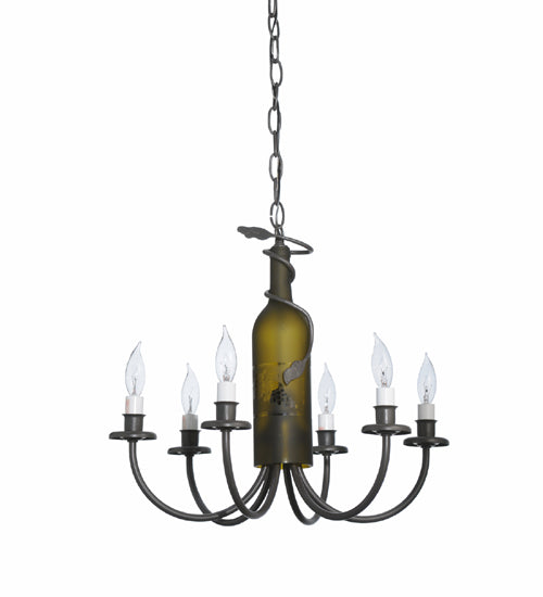 Meyda Tiffany Tuscan Vineyard 112640 Chandelier Light - Timeless Bronze