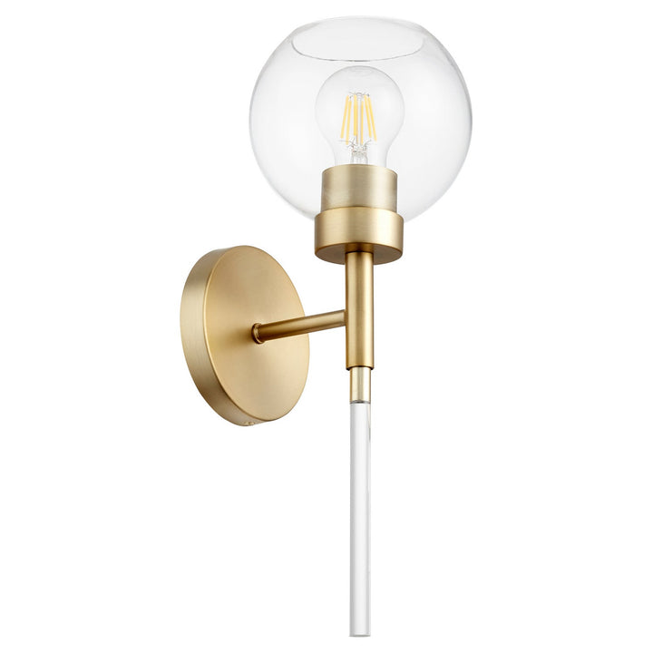 Quorum Volán 5317-1-80 Wall Sconce Light - Aged Brass