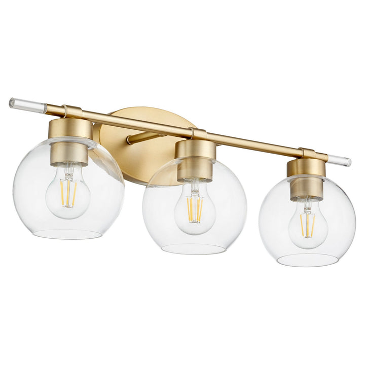 Quorum Volán 5317-3-80 Bath Vanity Light 24 in. wide - Aged Brass