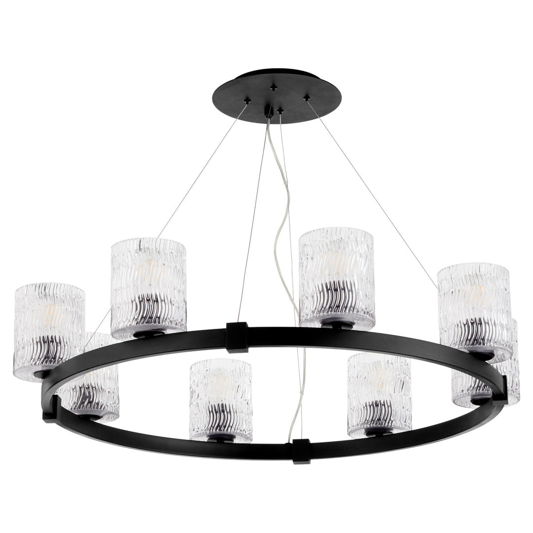 Quorum Stadium 6184-8-69 Chandelier Light - Noir