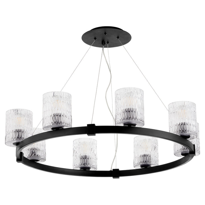 Quorum Stadium 6184-8-69 Chandelier Light - Noir