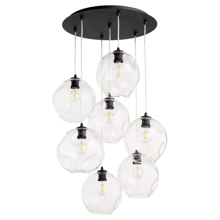 Quorum Numen 67-69 Chandelier Light - Textured Black