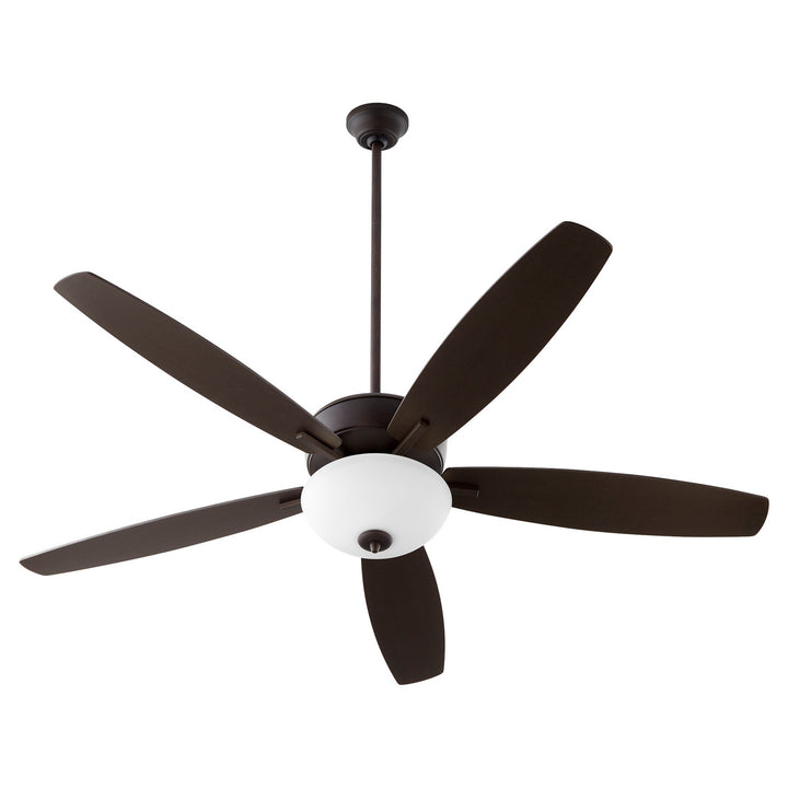 Quorum Breeze 60" 70605-86 Ceiling Fan 60 in. - Oiled Bronze, Oiled Bronze/Weathered Oak