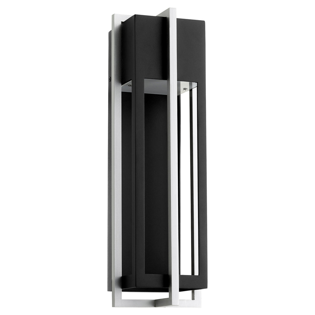 Quorum Al Fresco 711-18-69 Outdoor - Textured Black w/ Brushed Aluminum