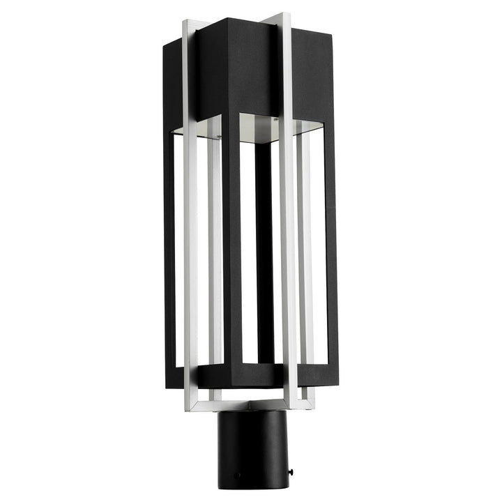 Quorum Al Fresco 713-22-69 Outdoor - Textured Black w/ Brushed Aluminum