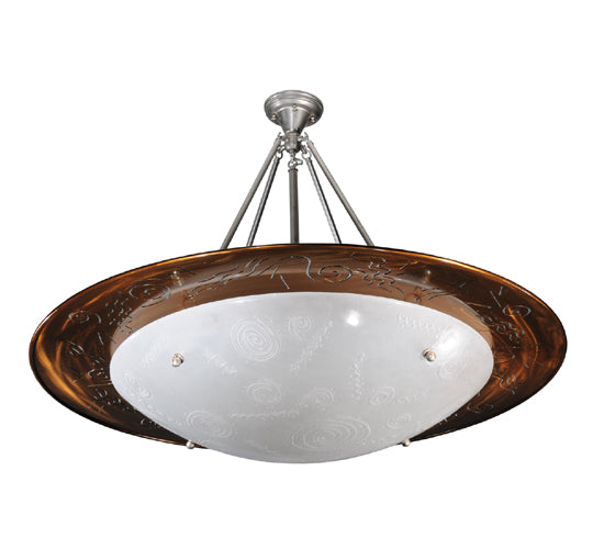 Meyda Tiffany Metro Fusion 112662 Ceiling Light - Nickel,Transparent Copper