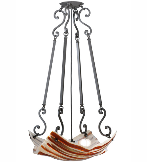 Meyda Tiffany Metro Fusion 112691 Pendant Light - Wrought Iron