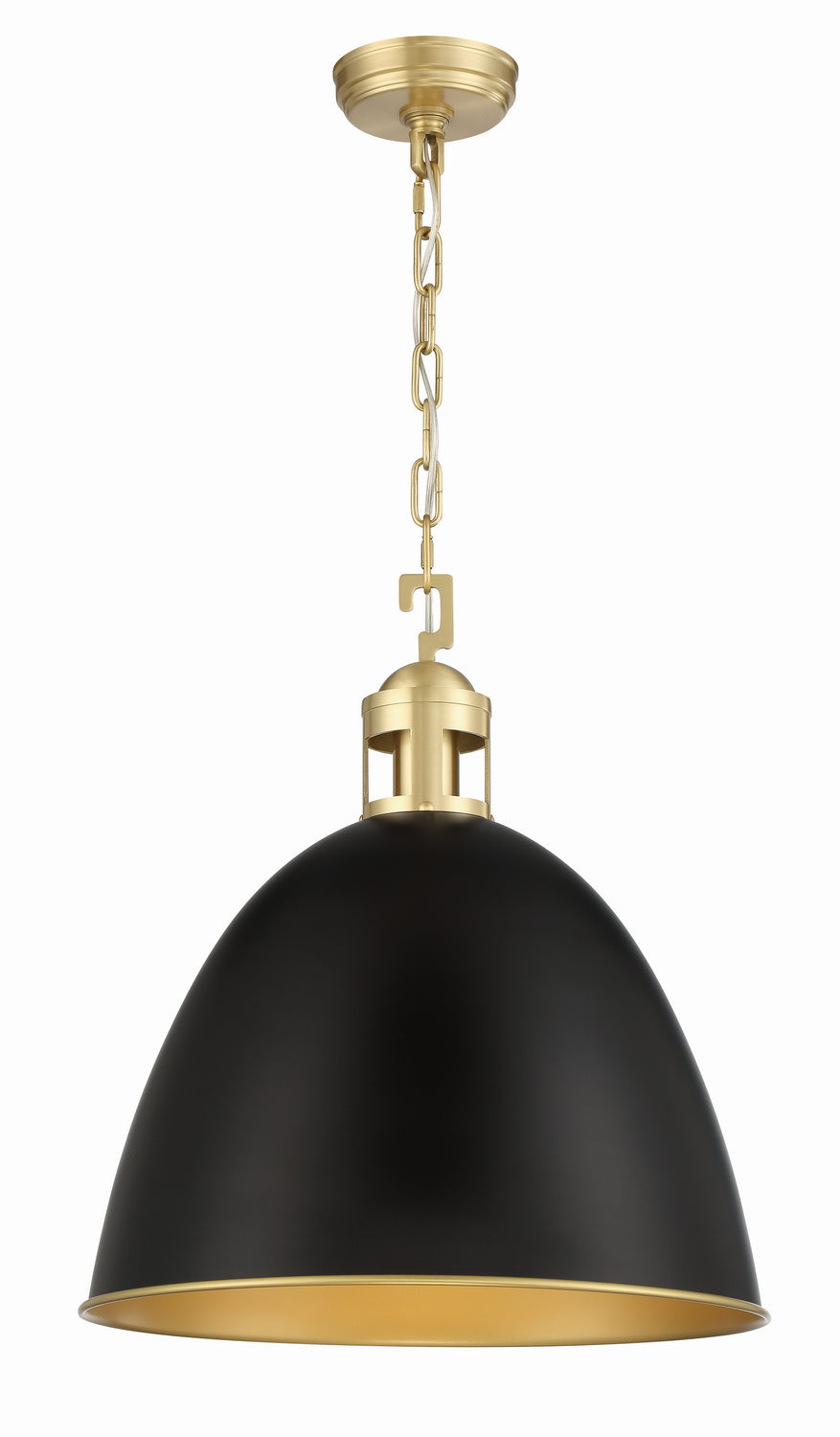 Mariana 231882 Pendant Light - Black & Aged Brass