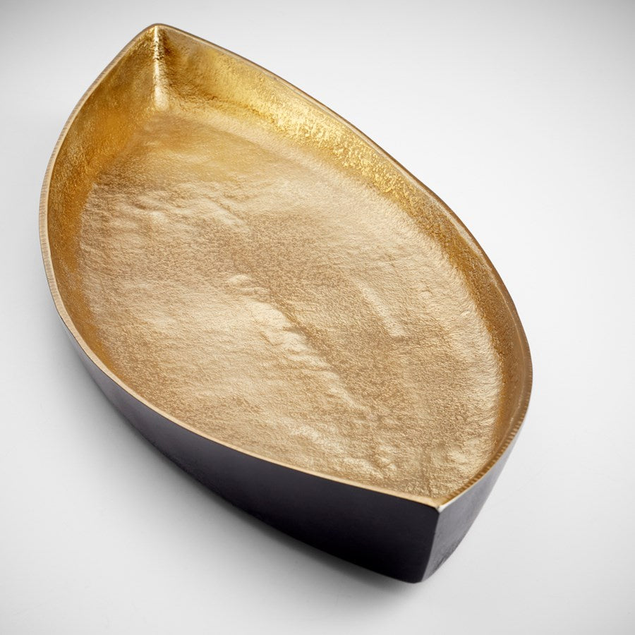 Cyan 10619 Containers & Trays - Matt Black And Gold