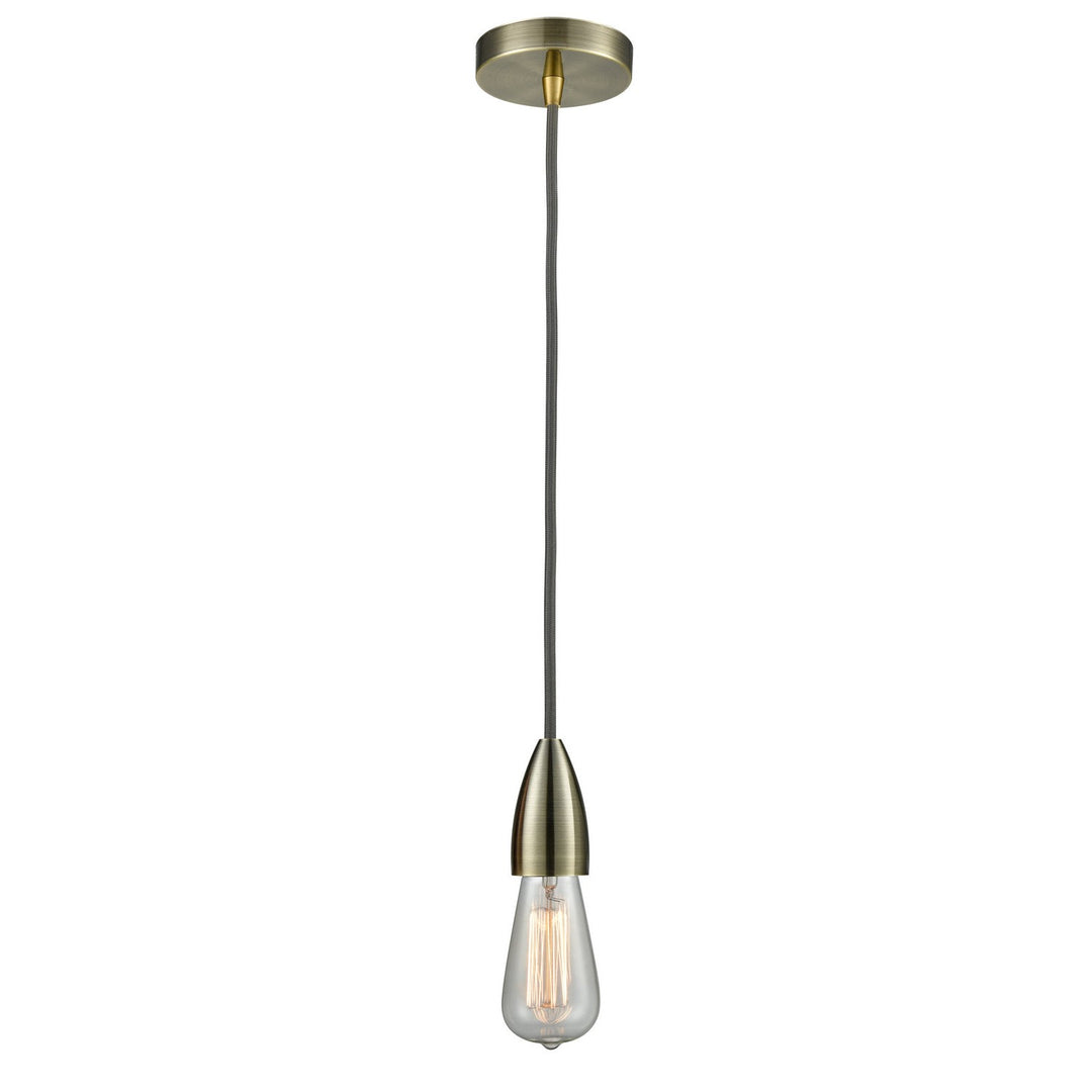Innovations Fairchild 100AB-10GY-4AB Pendant Light - Antique Brass