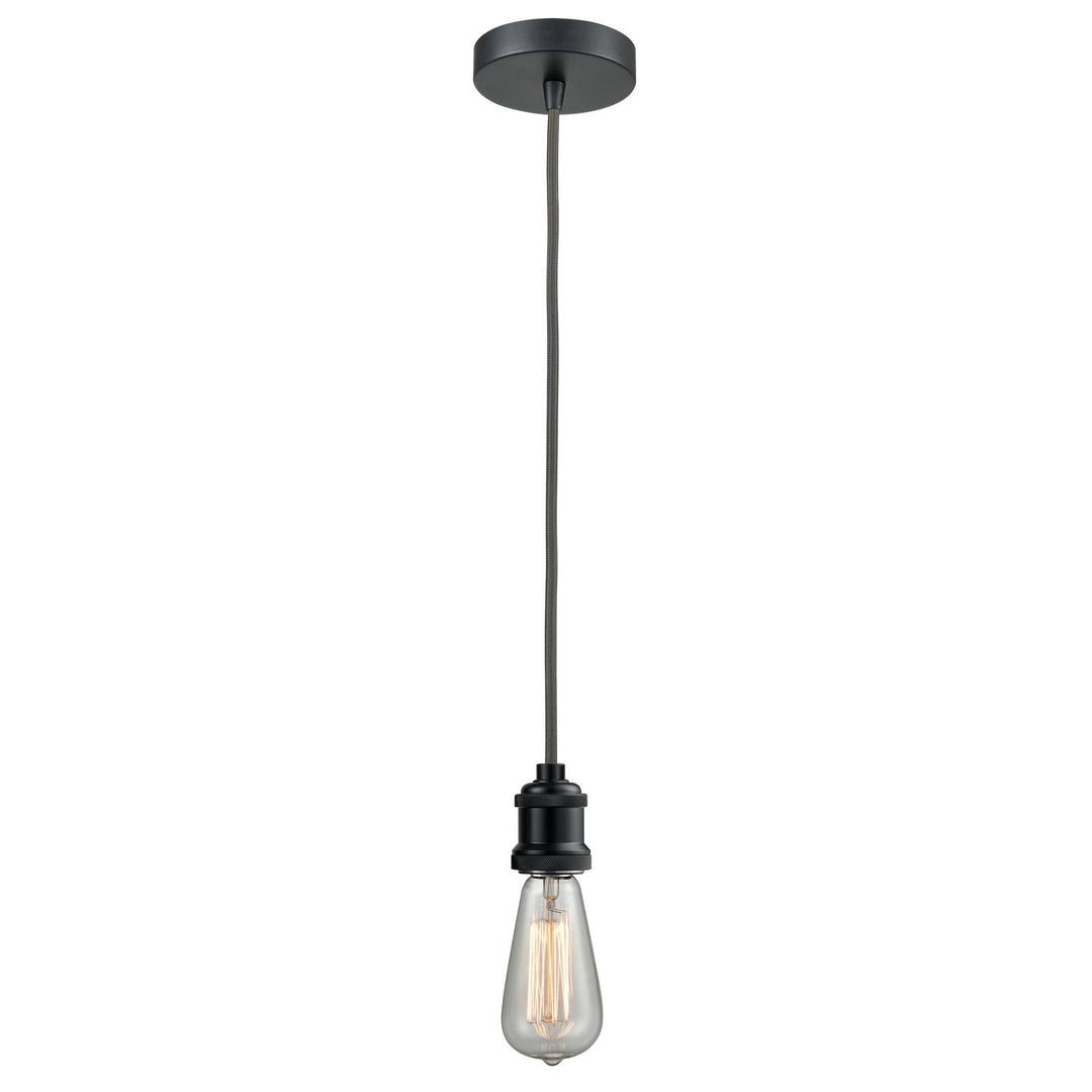 Innovations Edison 100BK-10GY-1BK Pendant Light - Matte Black