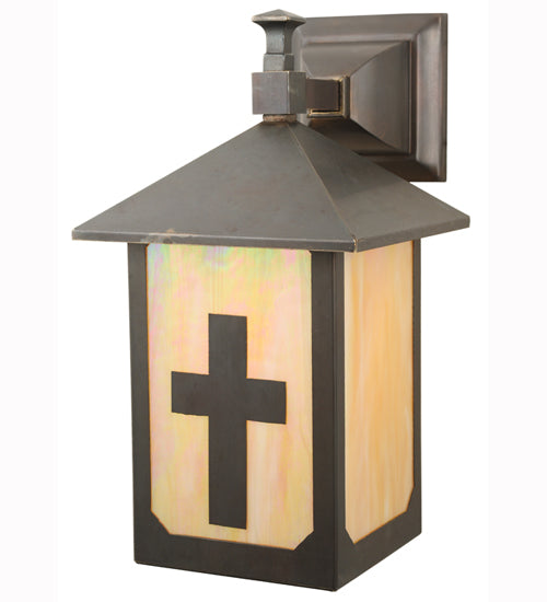 Meyda Tiffany Lighting 112781 Seneca One Light Wall Sconce Outdoor Bronze / Dark