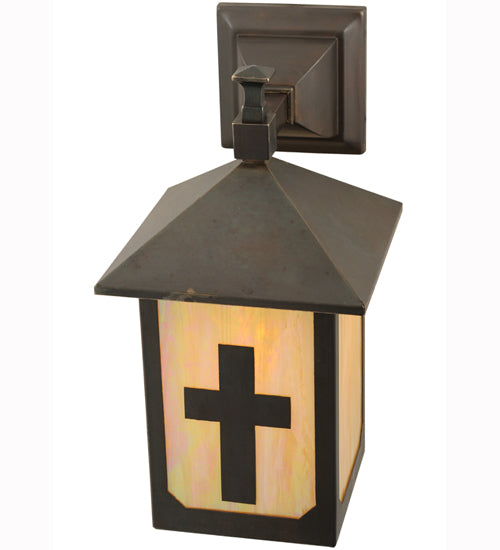 Meyda Tiffany Lighting 112781 Seneca One Light Wall Sconce Outdoor Bronze / Dark