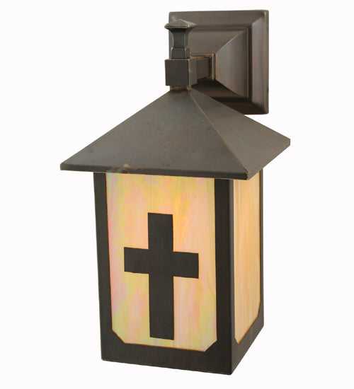 Meyda Tiffany Lighting 112781 Seneca One Light Wall Sconce Outdoor Bronze / Dark