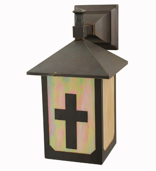 Meyda Tiffany Lighting 112781 Seneca One Light Wall Sconce Outdoor Bronze / Dark