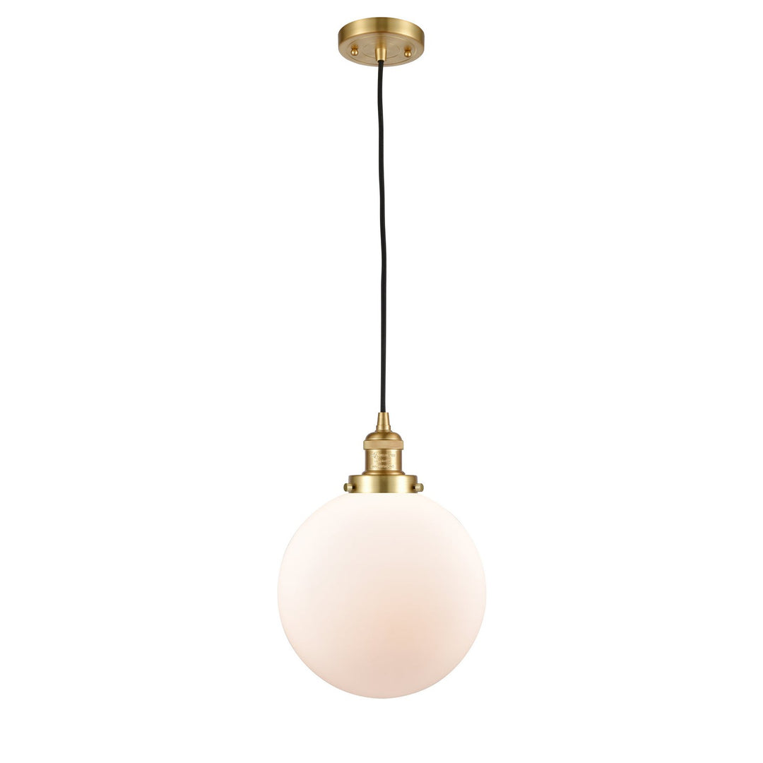 Innovations Franklin Restoration 201C-SG-G201-10-LED Pendant Light - Satin Gold