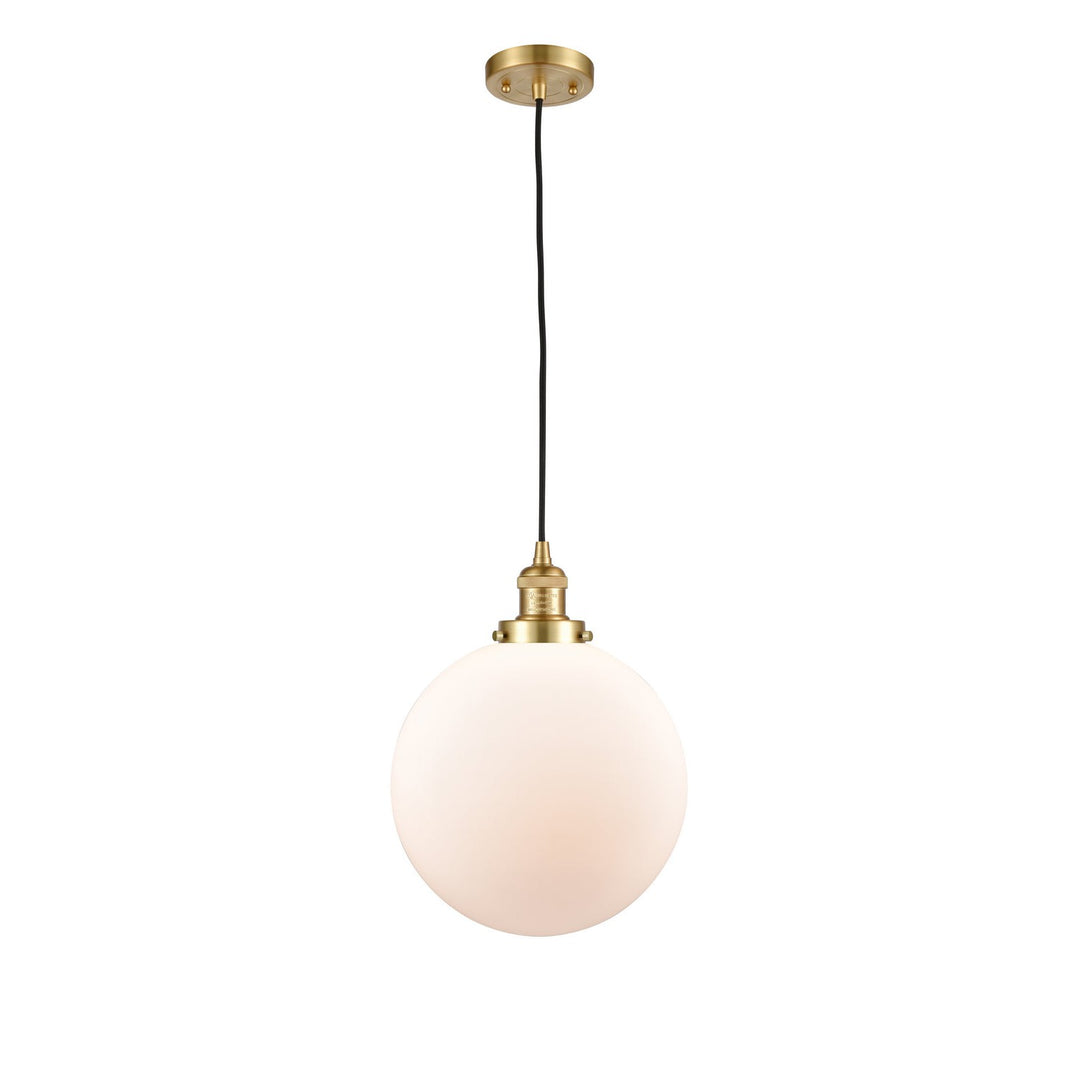 Innovations Franklin Restoration 201C-SG-G201-12-LED Pendant Light - Satin Gold