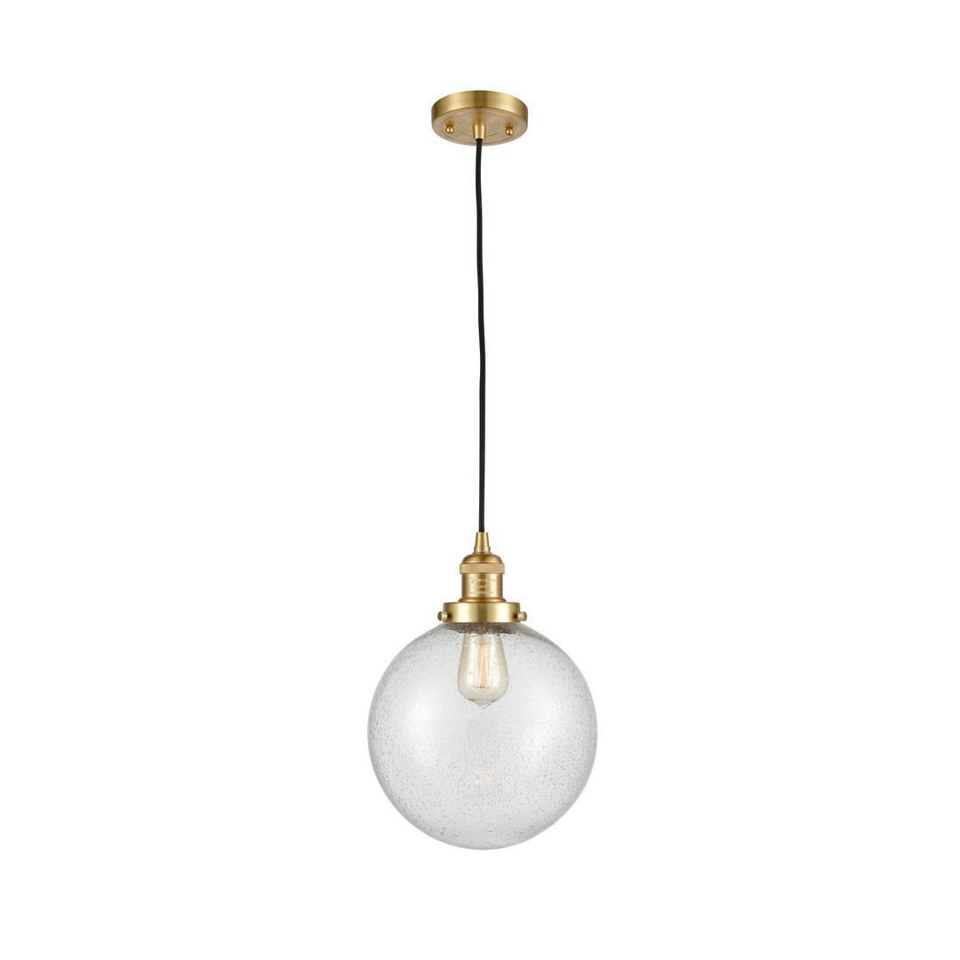Innovations Franklin Restoration 201C-SG-G204-10-LED Pendant Light - Satin Gold