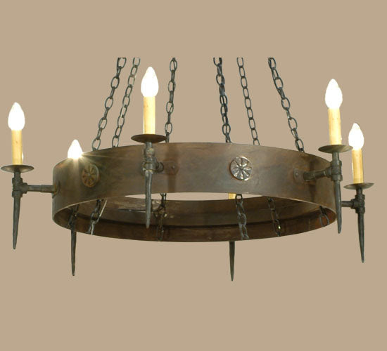 Meyda Tiffany Warwick 112812 Chandelier Light - Dark Roast