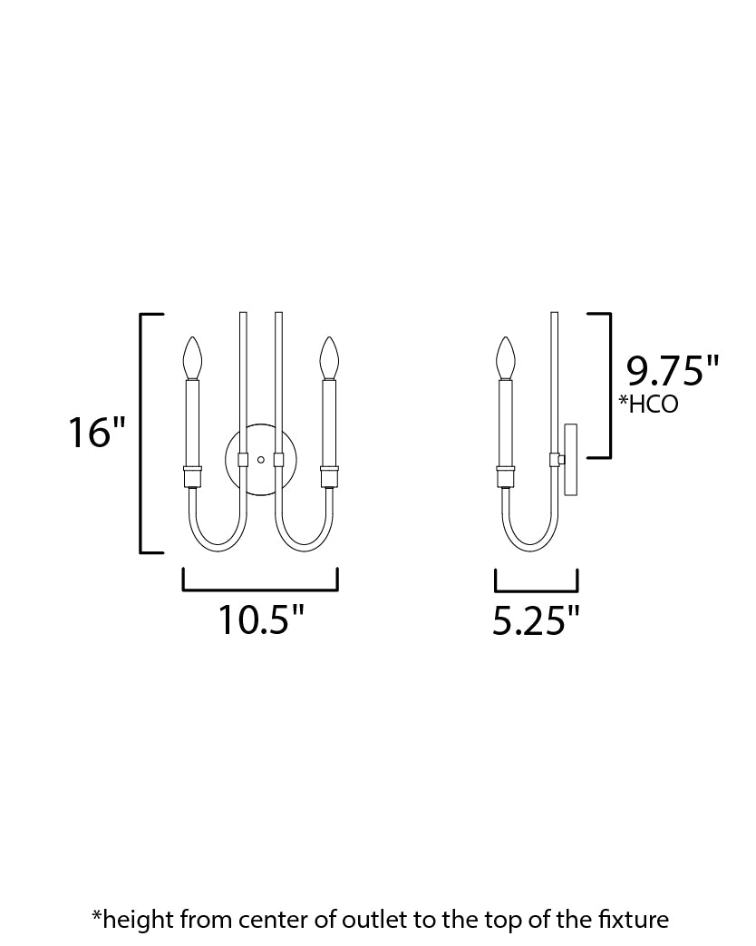 Maxim Tux 11282BK Wall Sconce Light - Black