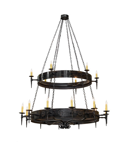 Meyda Tiffany Warwick 112829 Chandelier Light - Rust