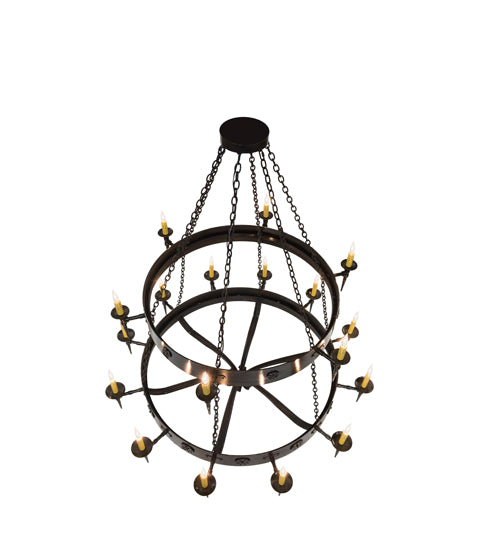 Meyda Tiffany Warwick 112829 Chandelier Light - Rust