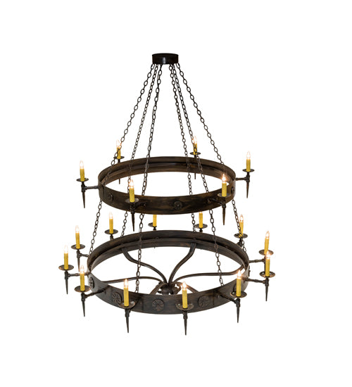 Meyda Tiffany Warwick 112829 Chandelier Light - Rust