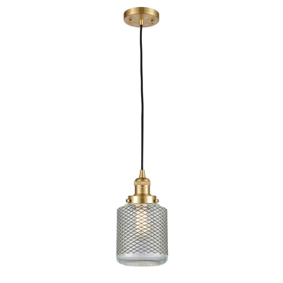 Innovations Franklin Restoration 201C-SG-G262-LED Pendant Light - Satin Gold