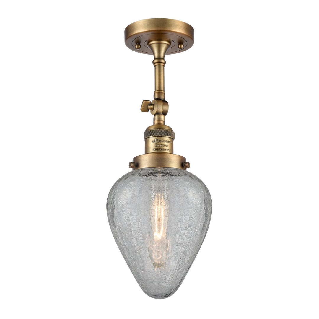 Innovations Franklin Restoration 201F-BB-G165-LED Ceiling Light - Brushed Brass