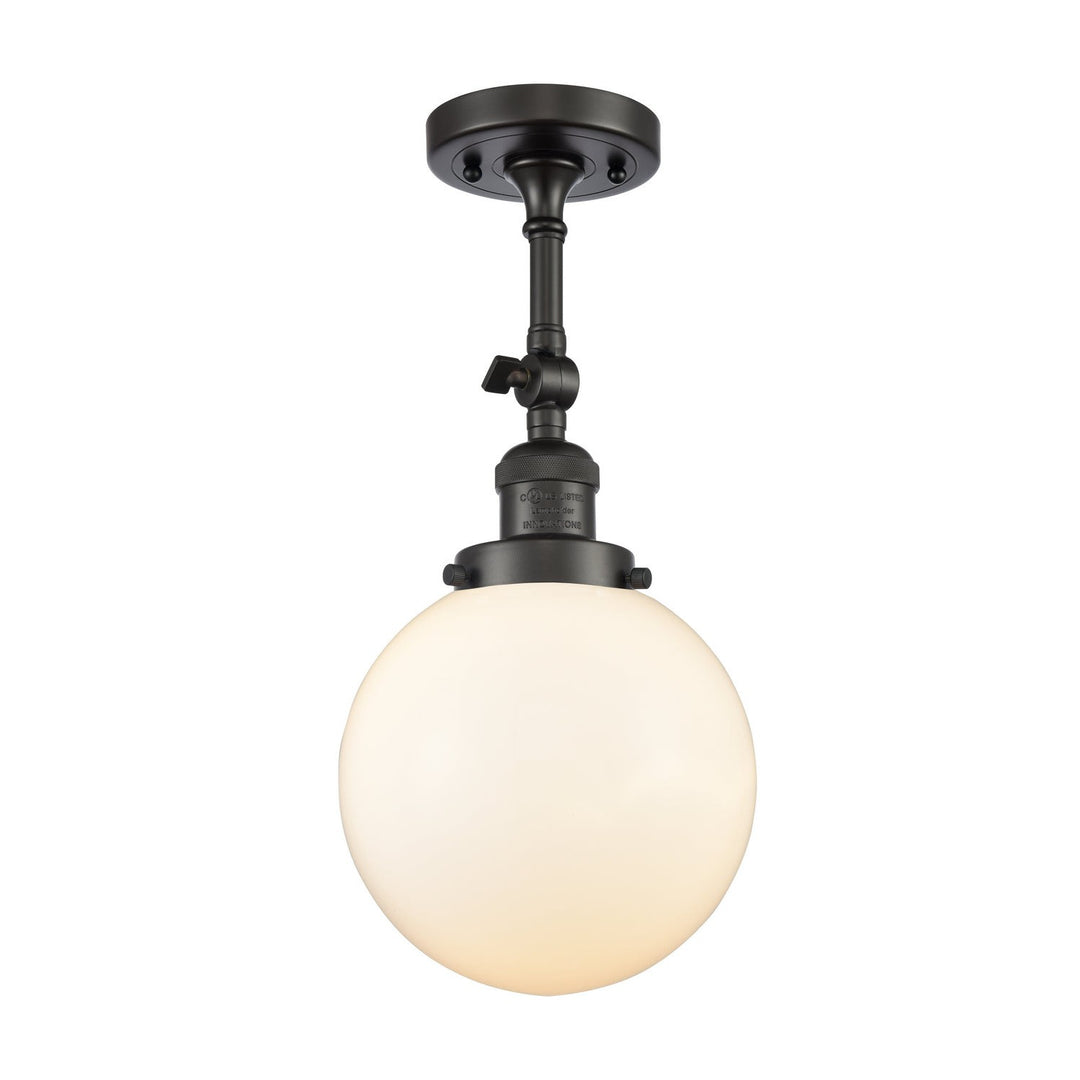 Innovations Franklin Restoration 201F-OB-G201-8-LED Ceiling Light - Oil Rubbed Bronze