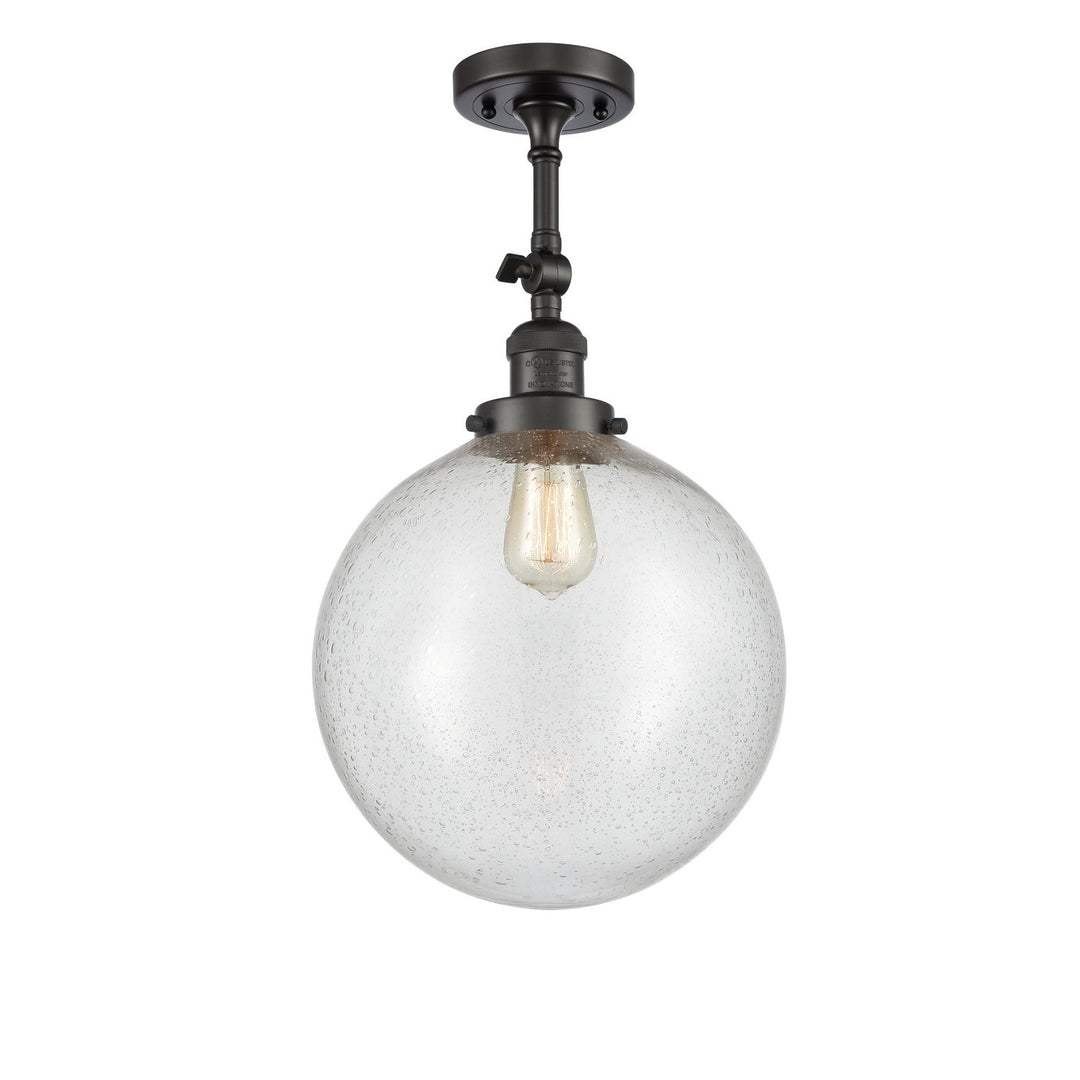 Innovations Franklin Restoration 201F-OB-G204-12-LED Ceiling Light - Oil Rubbed Bronze